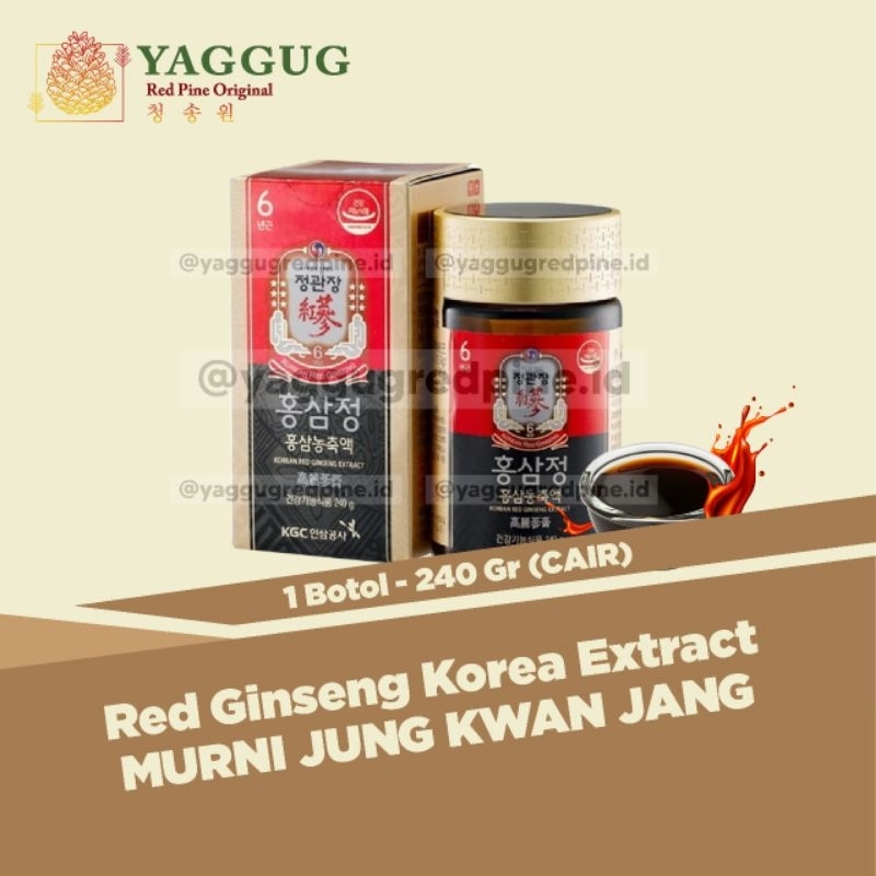 

Red Ginseng Korea Extract Murni Jung Kwan Jang 240 Gr (Cair)