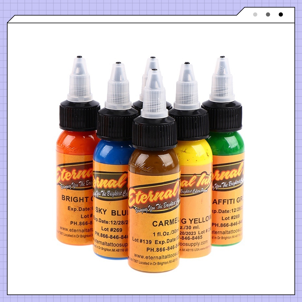 MLKU 7 Warna/set Tinta Profesional Tato Tinta Tattoo Tinta Set Pigmen Tinta Tato Permanen