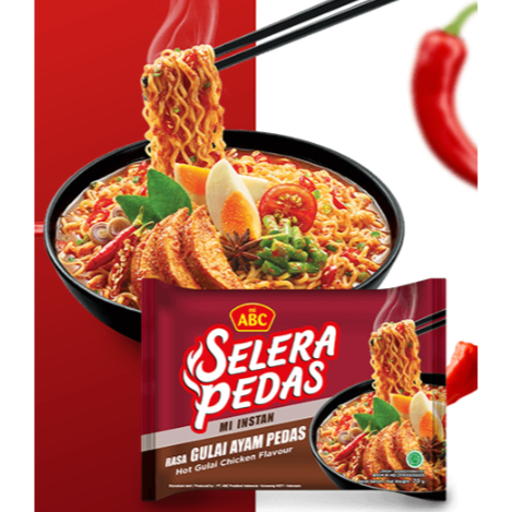 

Mie Mi Instant ABC Selera Pedas Gulai Ayam Pedas