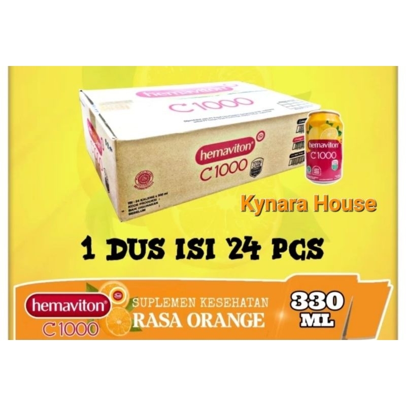 

Hemaviton Health Drink Vitamin C1000 Kaleng 24x330ml (Karton)