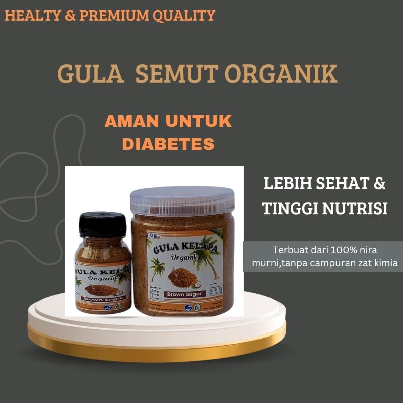 

Gula Serbuk Organik Premium Asli Murni Kemasan Toples Foodgrade 350 Gram