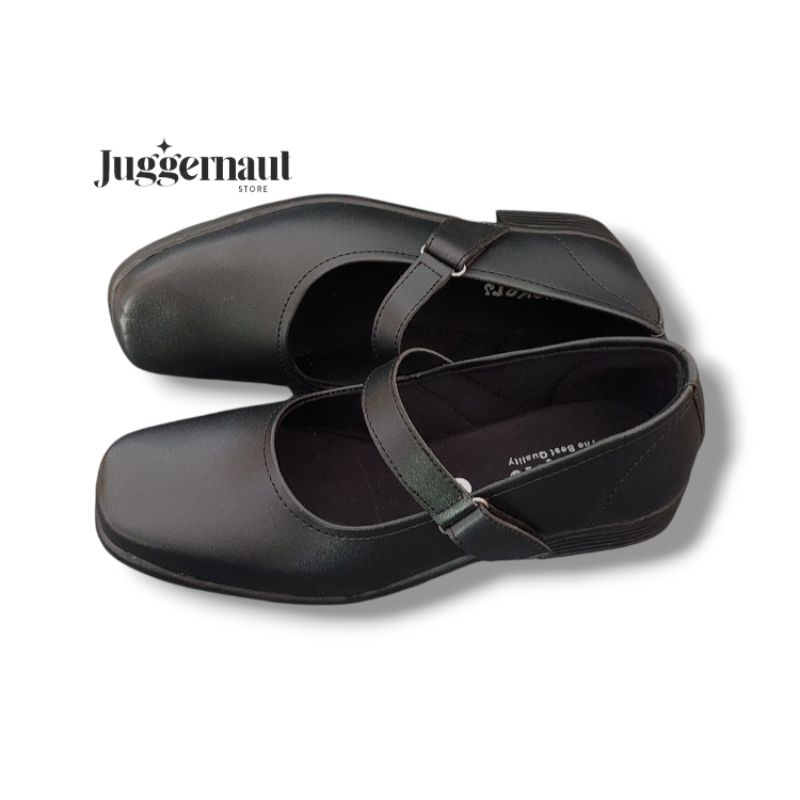Sepatu Pantofel Wanita Hak 3 Cm Hitam Paskibra - Sepatu Formal Kerja