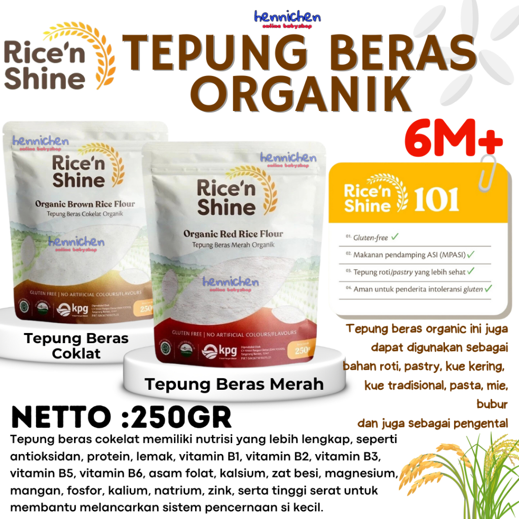 

RICE n SHINE - Tepung Beras Organik | Cocok untuk MPASI - GLUTEN FREE