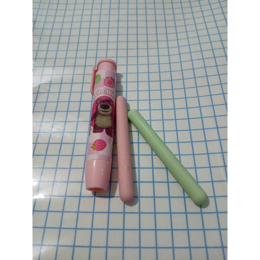 

Ay00! PENGHAPUS PENSIL MEKANIK MOTIF KARAKTER LOTSO /PENGHAPUS MODEL SLIDING