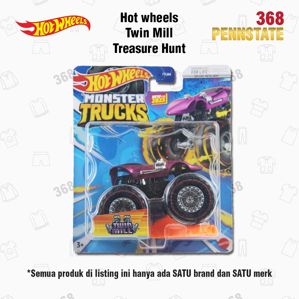 Hot Wheels Original Diecast Model Fantasy Twin Mill Monster Truck Treasure Hunt (TH)