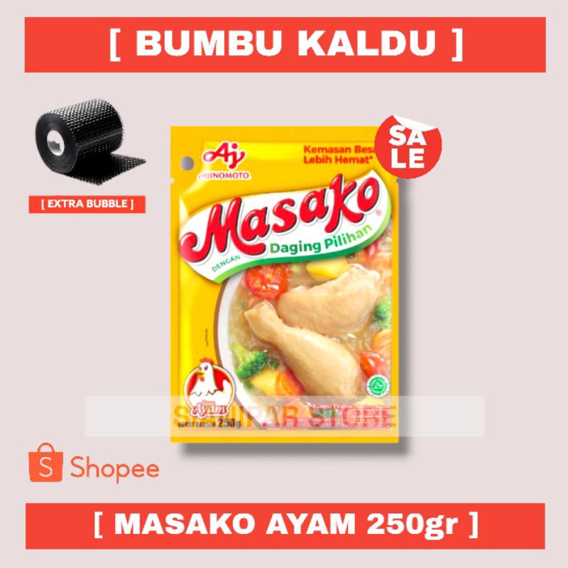 

MASAKO AJINOMOTO Bumbu Penyedap Rasa Sapi - Ayam Pck 250gr [ Gratis Pengemasan Dengan Bubble Wrap ]