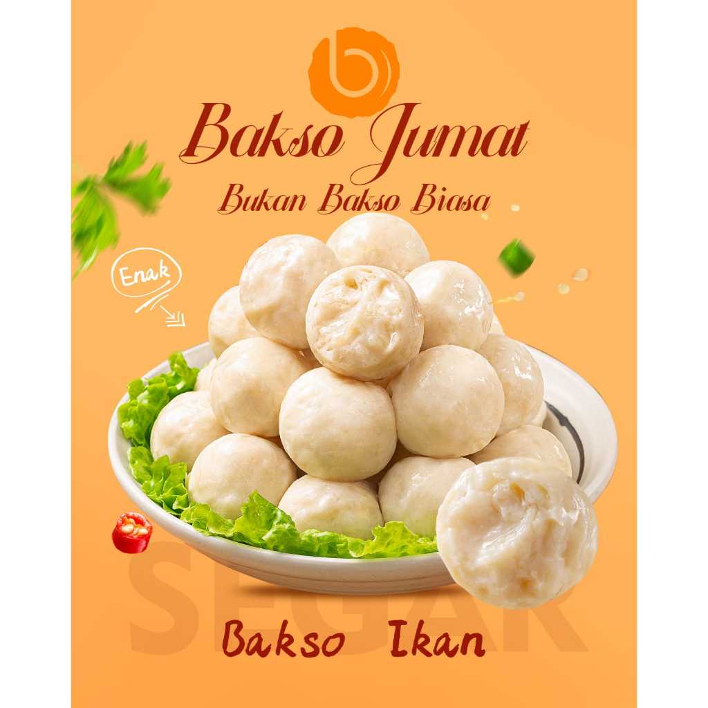 

Bakso ikan 250g / Baso Jumat fish meatballs Ikan premium tanpa msg tanpa pengawet