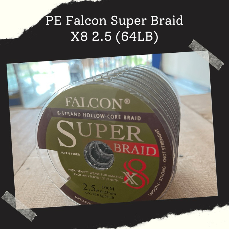 Senar PE Falcon super braid panjang 100 meter
