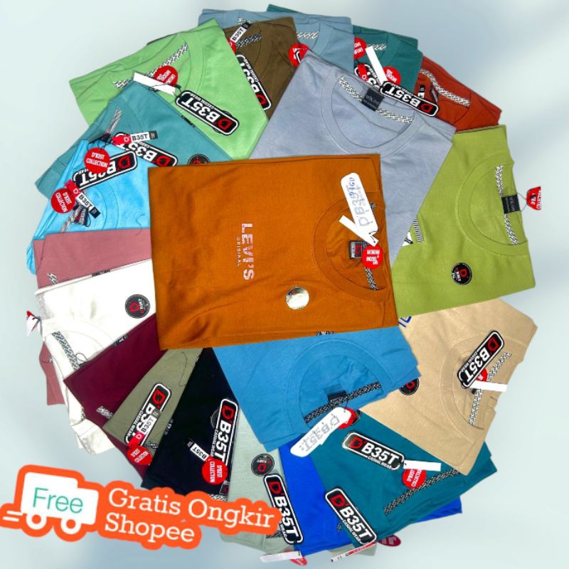 paket kaos 5pcs 100 ribu aja bahan cotton 30s