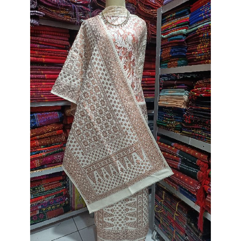 Songket Palembang " Gebeng Tembaga " Ori