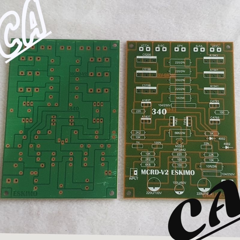 PCB DRIVER POWER AMPLIFIER MCRD V2 ESKIMO 340 LOWSUB