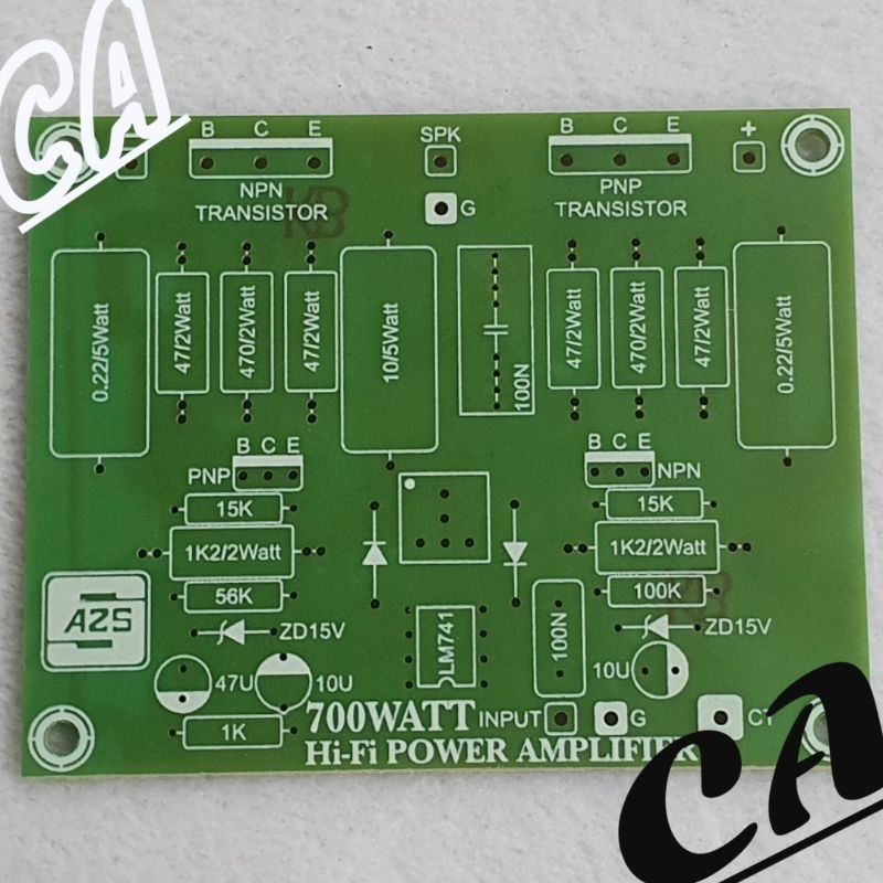 PCB DRIVER POWER AMPLIFIER Hi-Fi OCL 700W OUT COLEKTOR