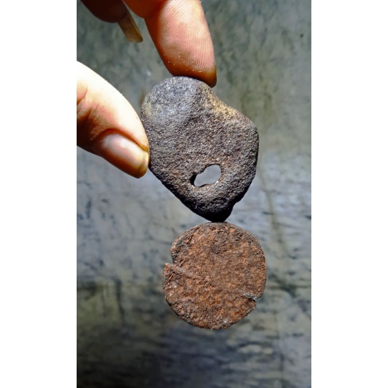 batu nempel magnit asli alam serpihan meteor