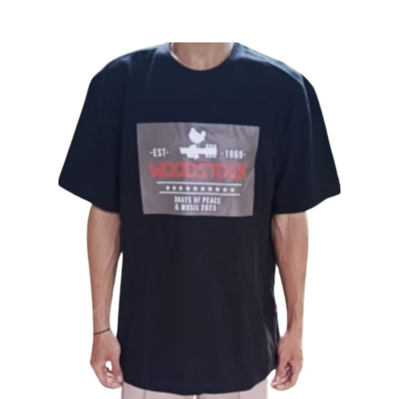 JHJ kaos distro branded/Woodstock Artwork T-shirt