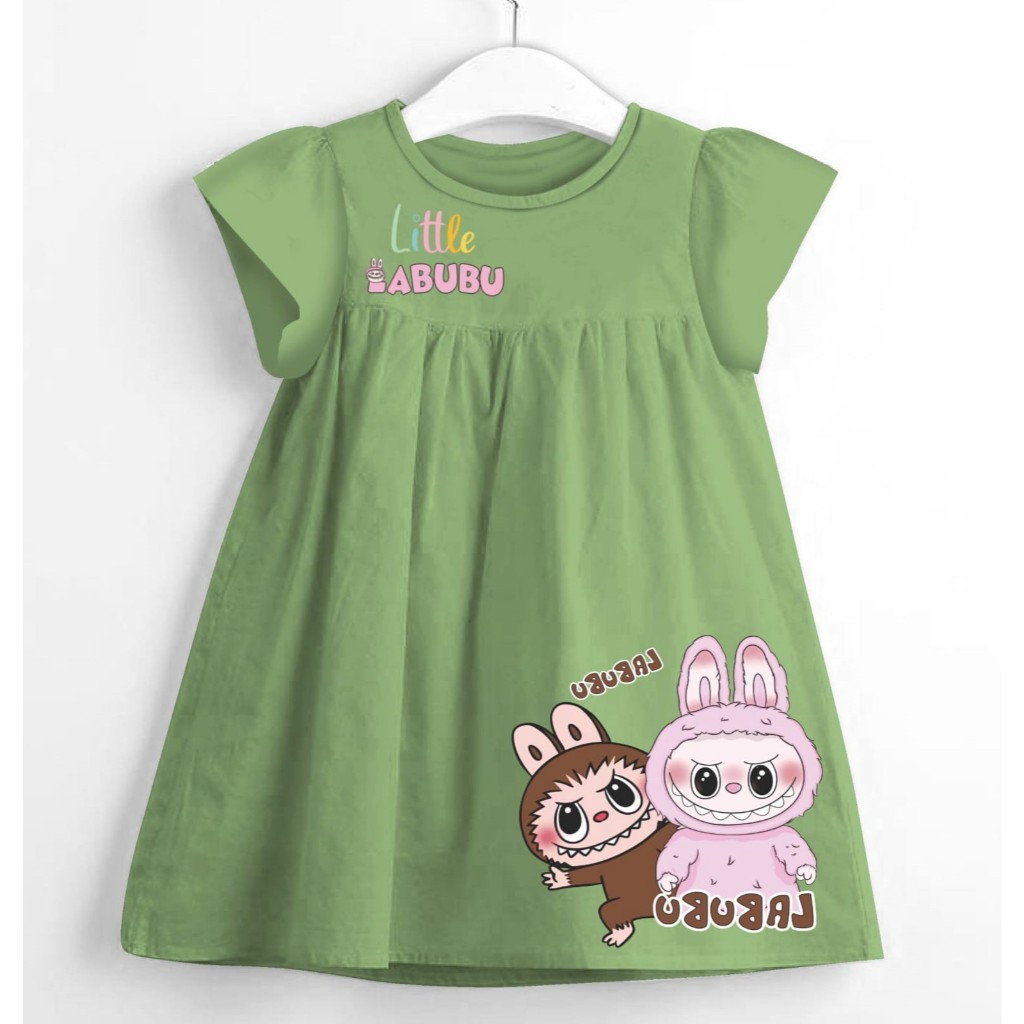 DRESS anak perempuan LITTLE LABUBU ready...