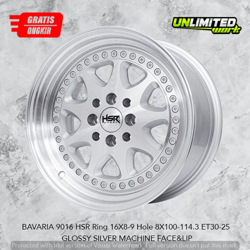 Velg Celong Brabus R16 Lebar 8/9 inch mobil avanza vios city HSR Bavaria Ring 16 Pholis