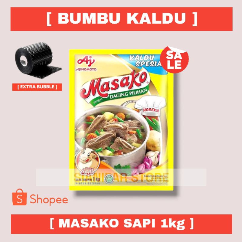 

MASAKO AJINOMOTO Bumbu Penyedap Rasa Sapi - Ayam Pck 1kg [ Gratis Pengemasan Dengan Bubble Wrap ]