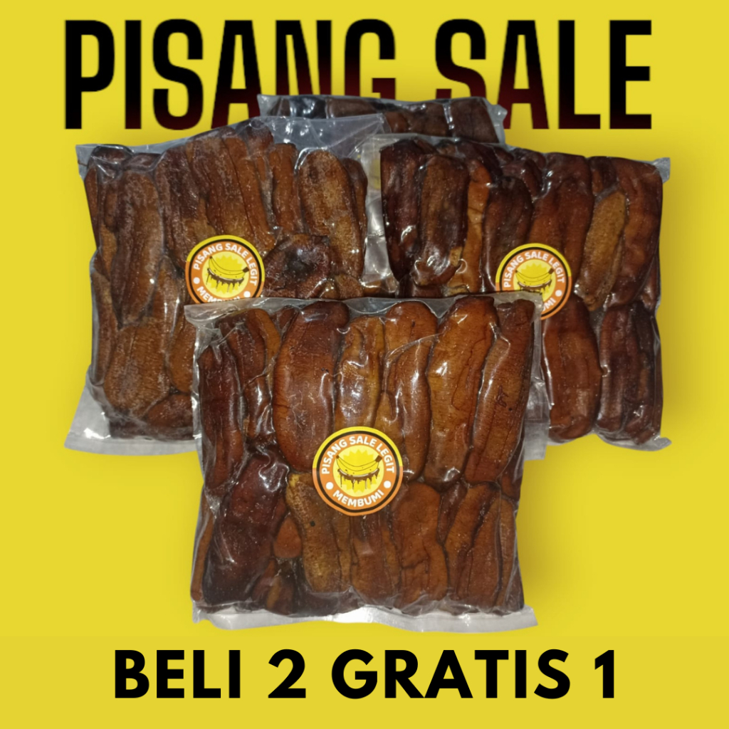 

{BELI 2 GRATIS 1} *PISANG SALE BASAH MADU SIEM MANIIS BANGET * TOTAL 1,5 KG