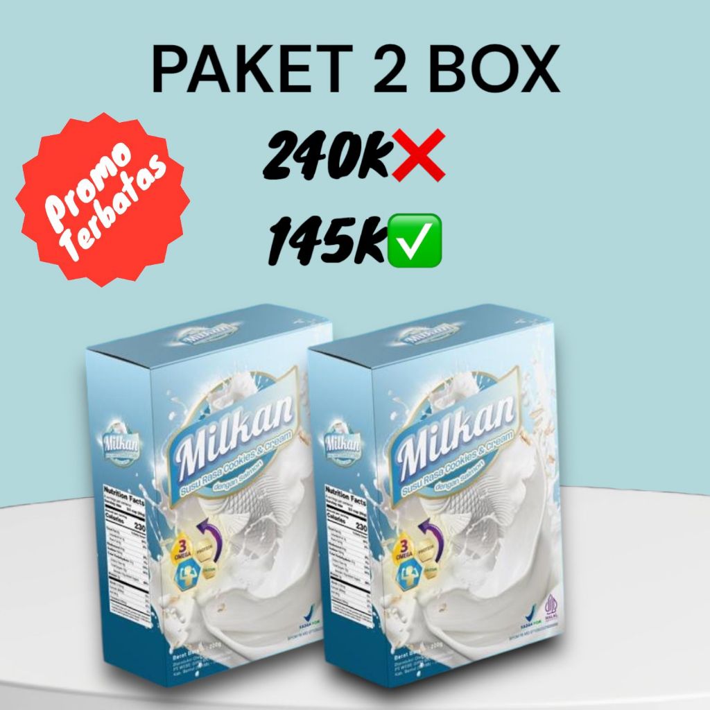 

Paket Hemat 2 Box Milkan susu Ikan