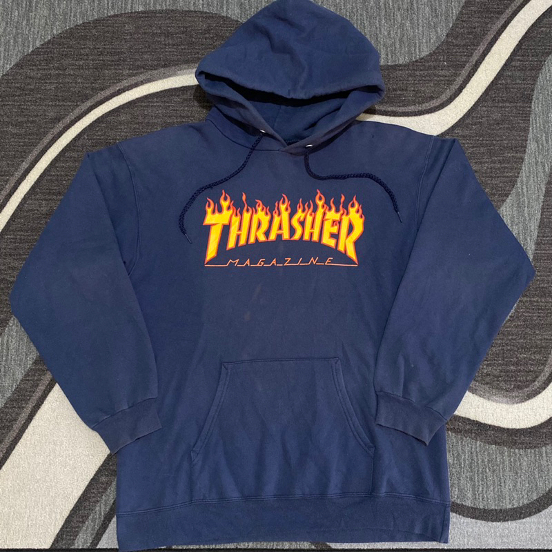 Hoodie Thrasher Flame Navy