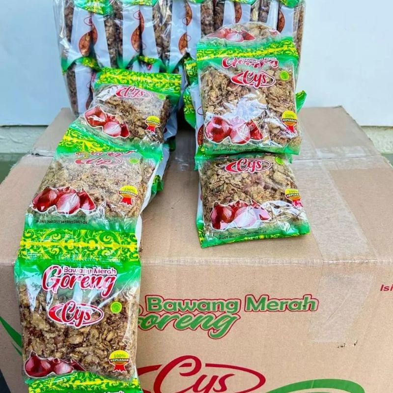 

BAWANG MERAH GORENG CYS, BAWANG GORENG ISI 20 PCS, 1000 GRAM