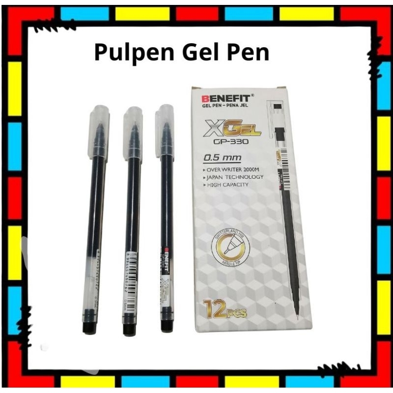 

Pulpen Gel pen-pena Jel Benefit 0.5 mm
