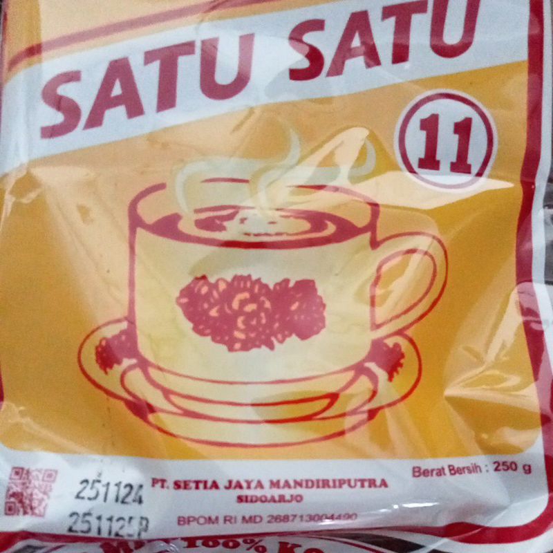 

kopi satu satu kemasan 250gr barang READY