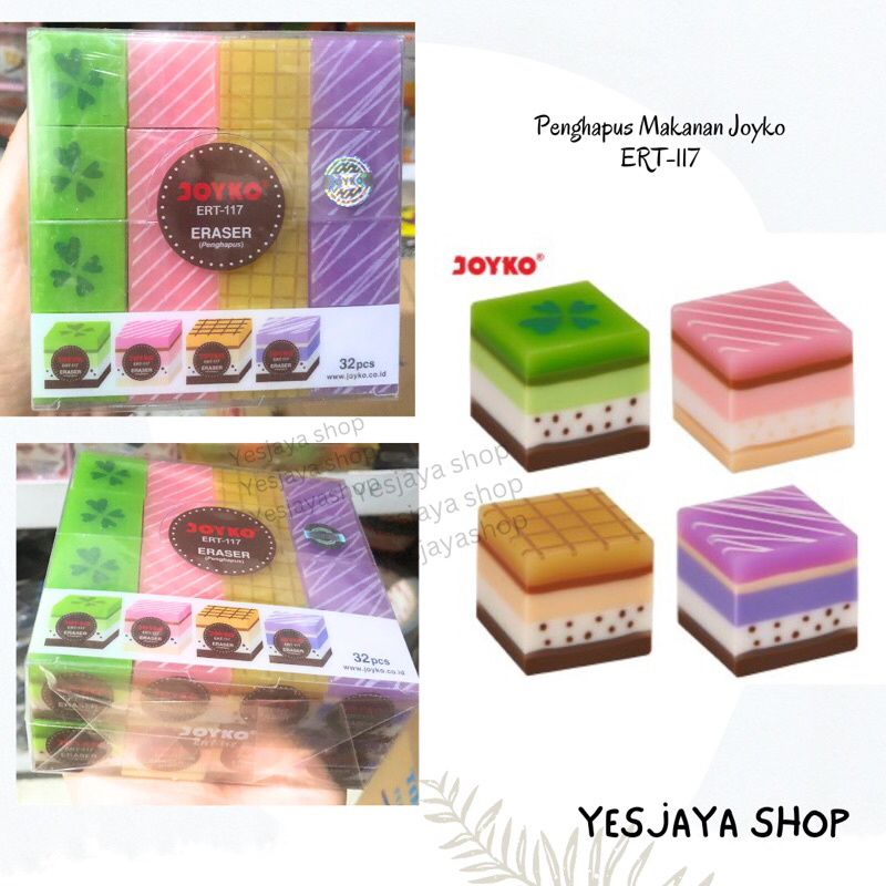 

{1pak = 32pcs} Penghapus Makanan Joyko / Penghapus Lucu Joyko ERT-117