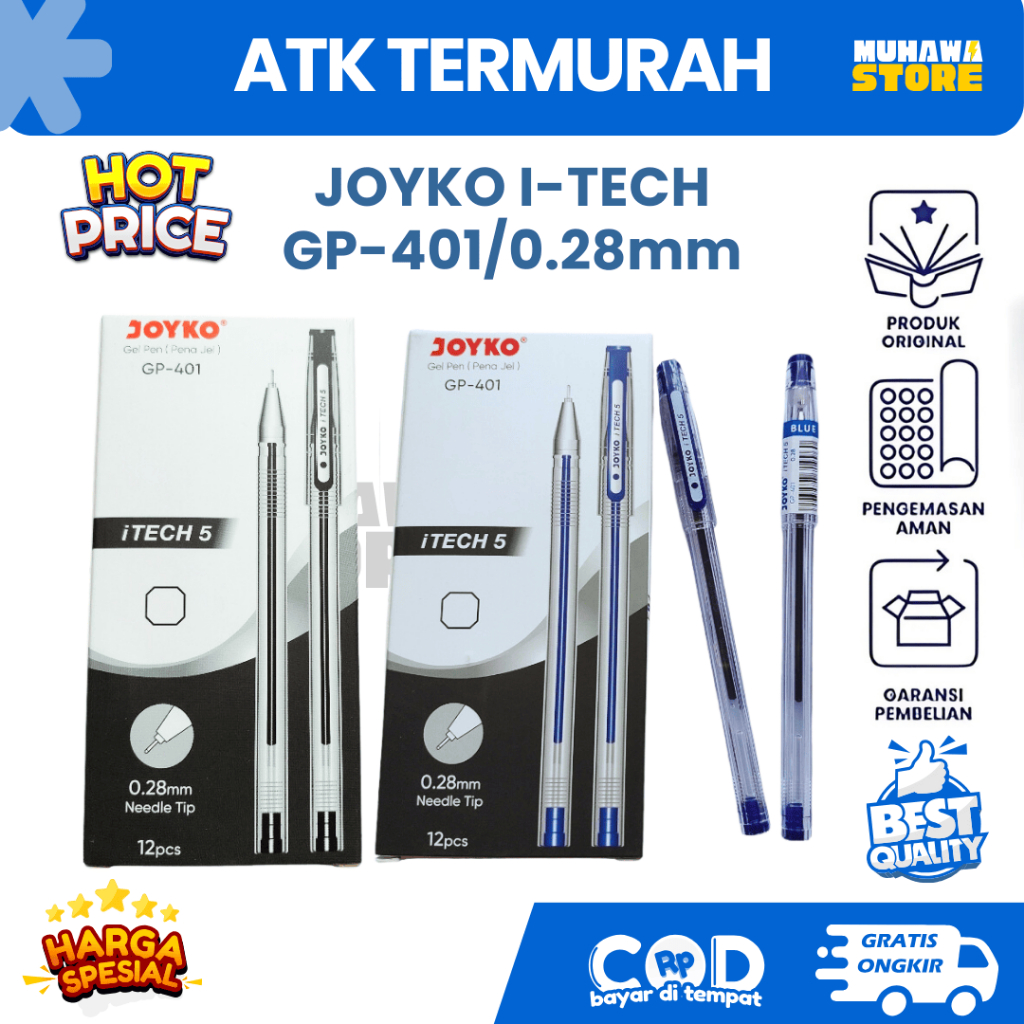 

JOYKO ITECH 5 GP-401 GEL PEN 0.28mm BEST CHOICE I-TECH 5