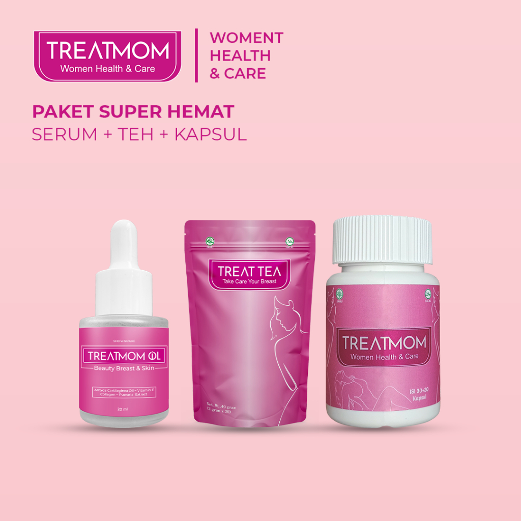 TREATMOM  - Pengencang dan pembesar payudara - 100% HERBAL AMAN DAN SUDAH BPOM
