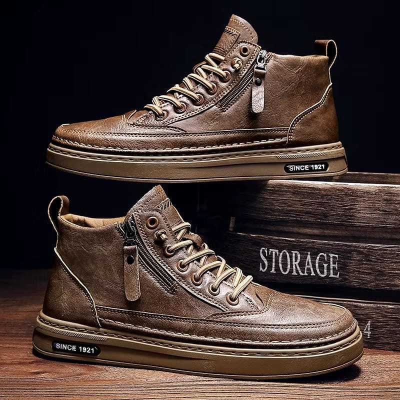 Sepatu Sneaker Import Boots Pria SENSE Model Terbaru - Hitam 024