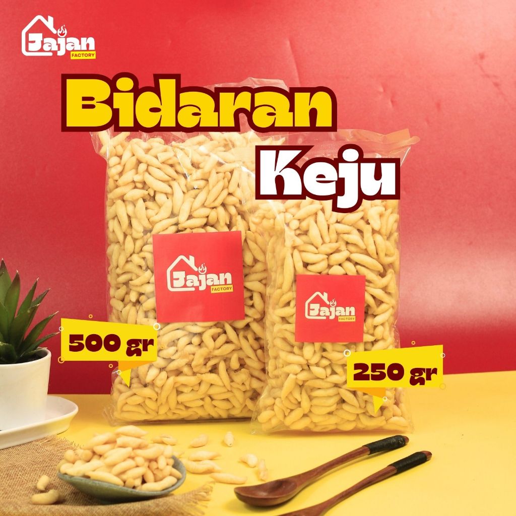 

Jajan Factory - Bidaran Keju 250gr / 500gr Snack Kiloan Krispy Camilan Kriuk Cemilan Gurih Renyah