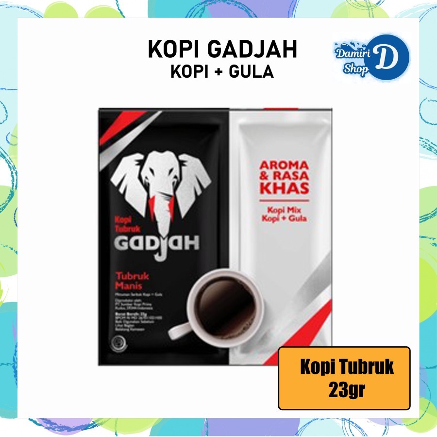 

AT Kopi Tubruk Gadjah Asli Pouch 60 Sachet x 6.5g Gratis Mug