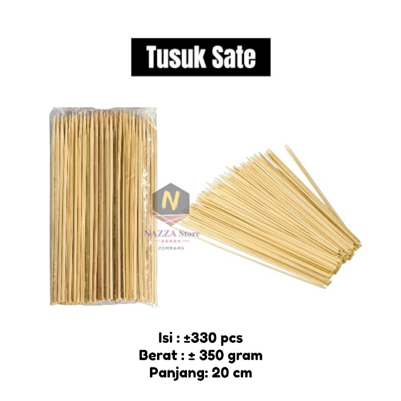 Tusuk Bambu Buket, Sate, Cilok dan Pentol Lancip Tumpul