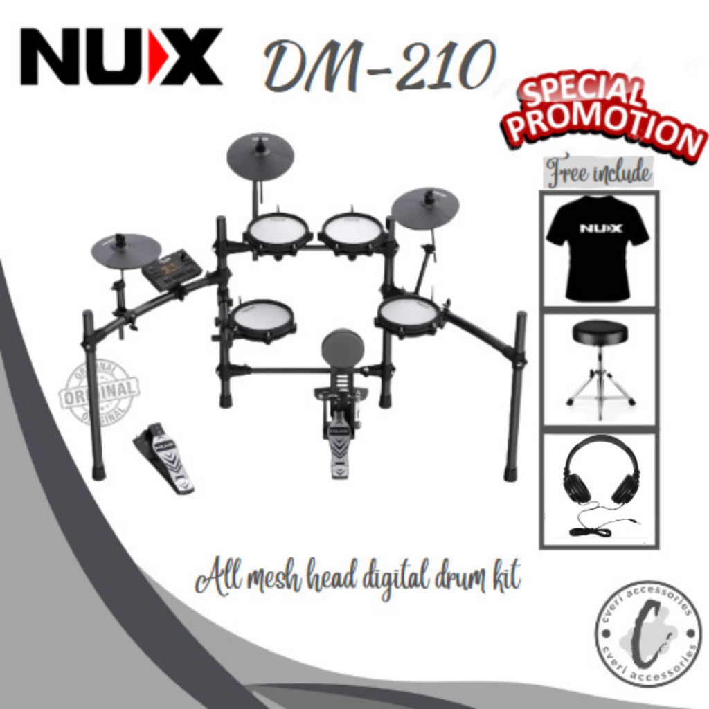 NUX DM210 Digital Drum Elektrik Original Nux DM-210