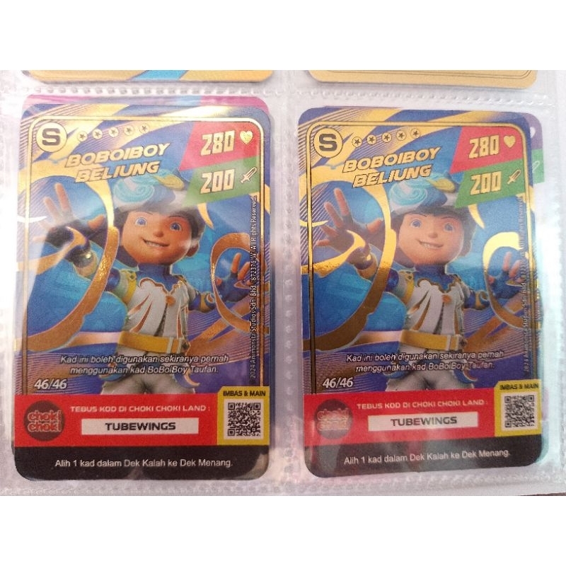 Monsta Galaxy Card Boboiboy Beliung S Choki Choki