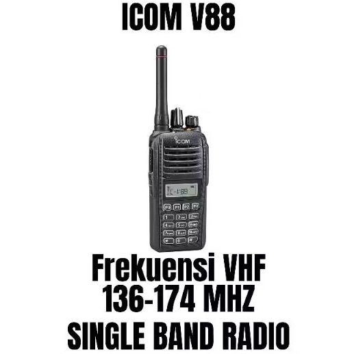 RADIO HT ICOM V88 ORIGINAL FREKUENSI VHF