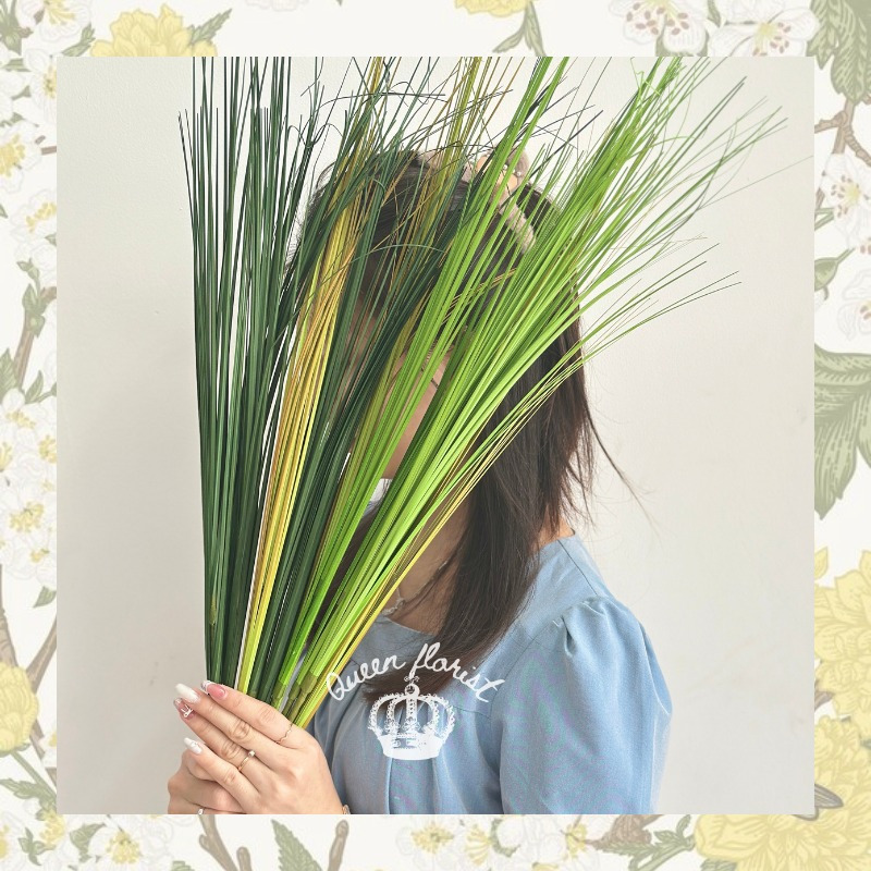 DAUN ILALANG ARTIFICIAL Bunga Rumput Hias Plastik Ilalang Daun Padi Artificial Tanaman Asparagus Mon