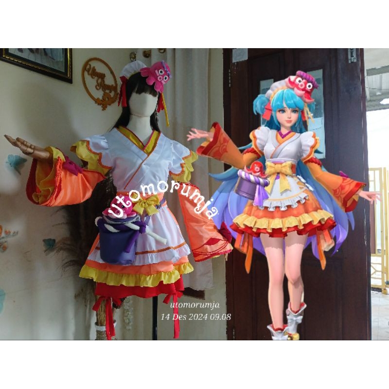 utomorumja kostum cosplay floryn mlbb New skin