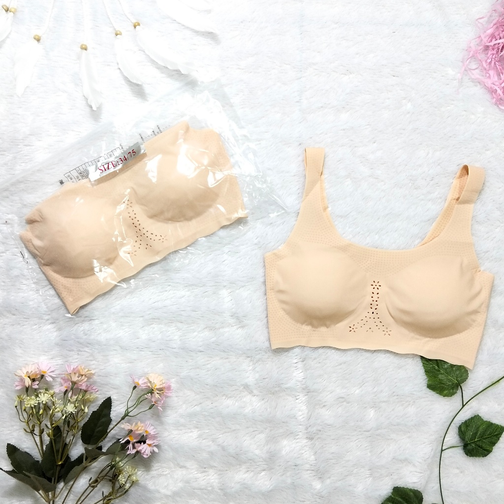 SPORT BRA SEAMLESS POLINI BH PEREMPUAN TANPA KAIT SUPER LEMBUT - POLINI 08