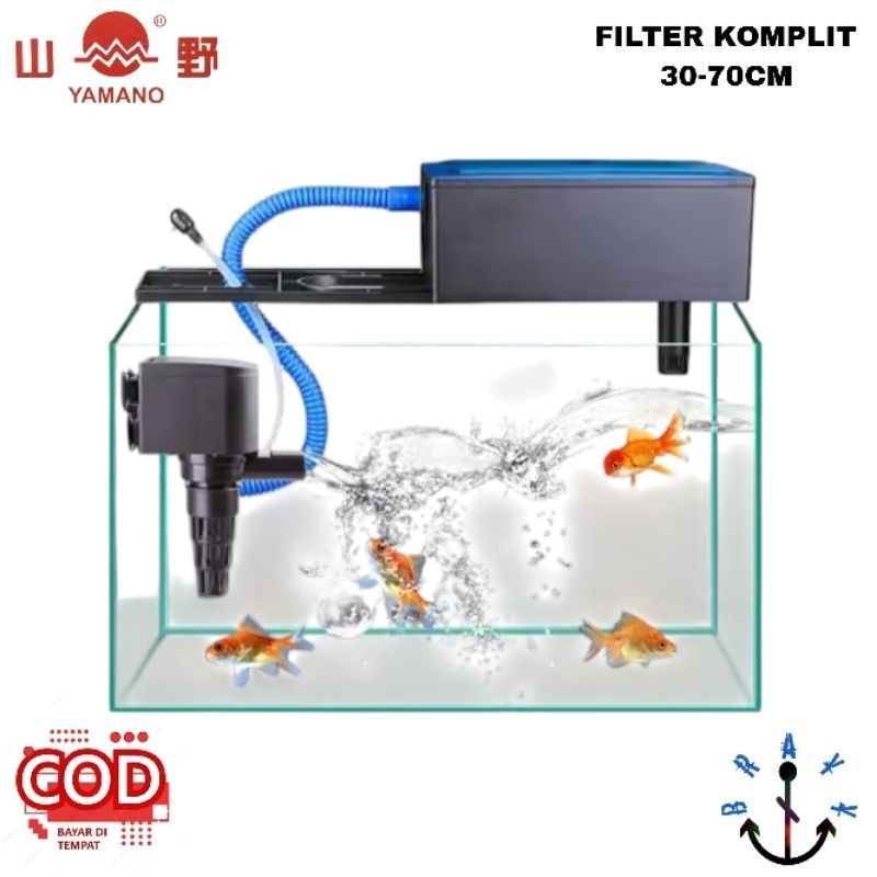 PAKET Box Filter Mini Dan Sedang Pompa Aquarium Murah - Mesin Box Filter Aquarium Aquascape Komplit 