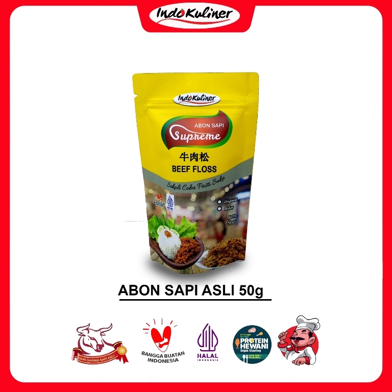 

Indokuliner Abon Sapi Supreme Asli 50 Gram