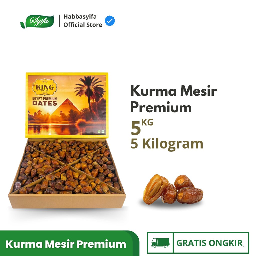 

Kurma Mesir King Dates Egypt Premium Dates 5 KG