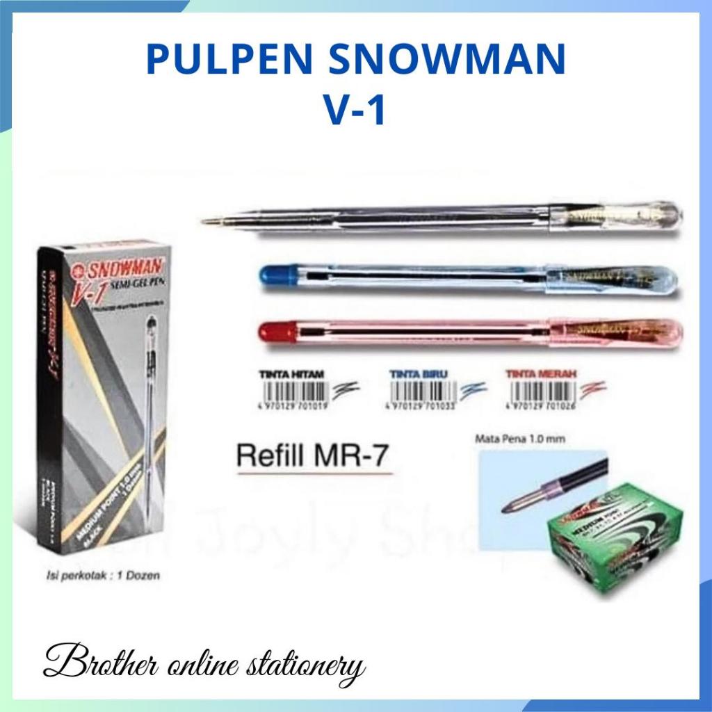 

BOS Snowman Pulpen V1 0.7/ Semi Gel/ Pen/ Pulpen Tulis/ Pena Gel