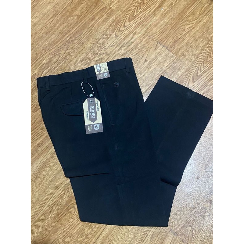 Celana panjang hitam sanwos Giano / celana formal, kantor / celana kain, bahan