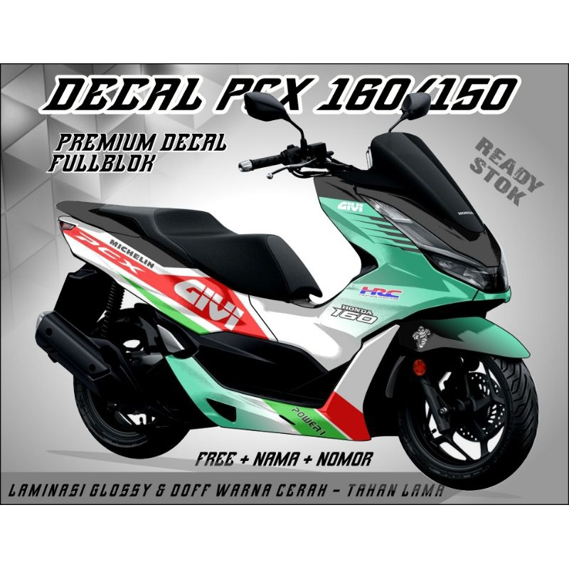 seticker variasi decal full body honda pcx 150 tosca