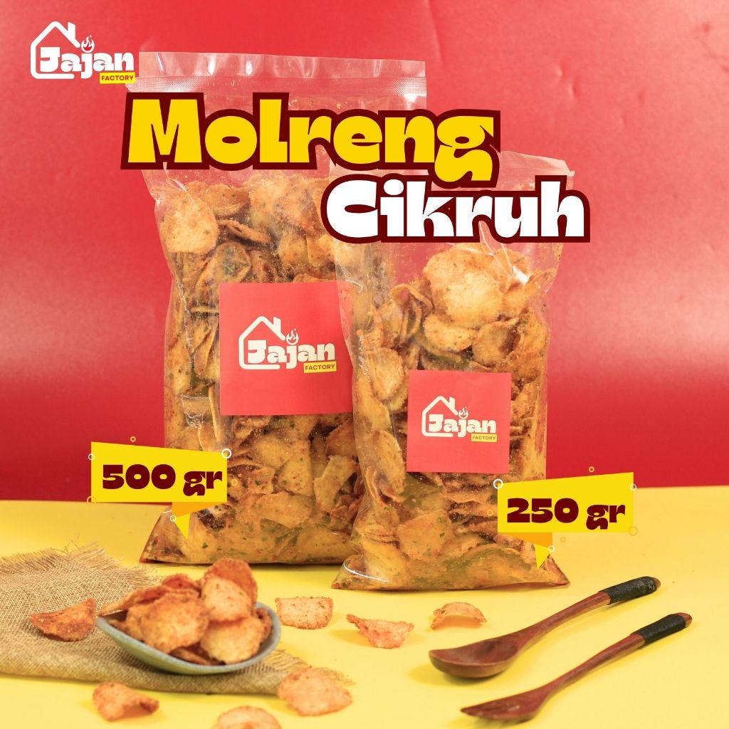 

Jajan Factory - Molreng Cikruh 250gr / 500gr Snack Kiloan Krispy Camilan Kriuk Cemilan Gurih Renyah