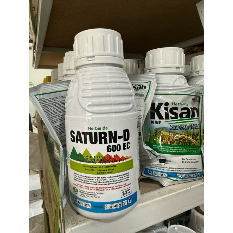 Herbisida Selektif Padi Saturn-D 600EC @500 ml + Kisan @25 gr