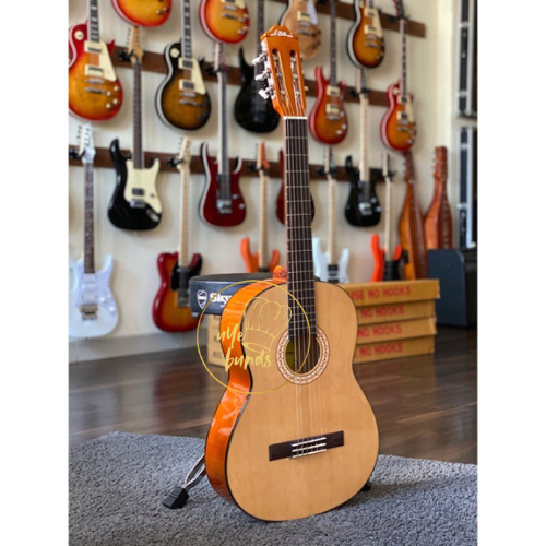 Gitar Guitar Clasik Akustik Size 4/4 6 Strings Acoustic Kenneth Original Set Tas Cover High Quality