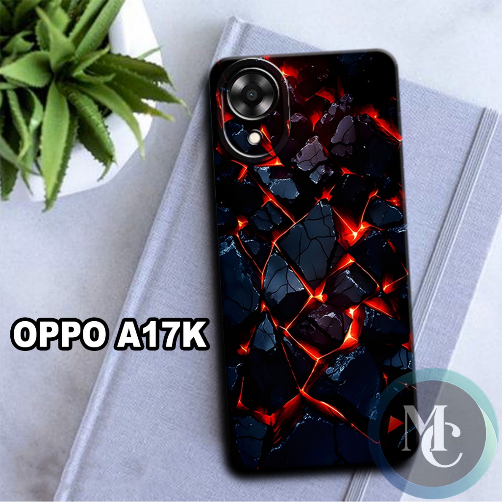 CC20/ Softcase karet lentur untuk oppo a17k/Motif karakter abstark/case oppo a17k/kesing oppo a17k/s